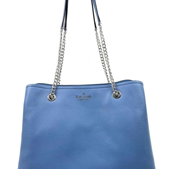 Kate Spade Jordyn Medium  Blue Chain Strap Shoulder Bag - Picture 1 of 10